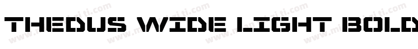Thedus Wide Light Bold字体转换